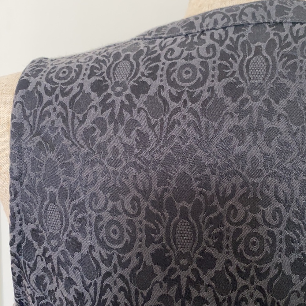 NWOT! Banana Republic Monogram Black Peplum Top - Picture 5 of 7